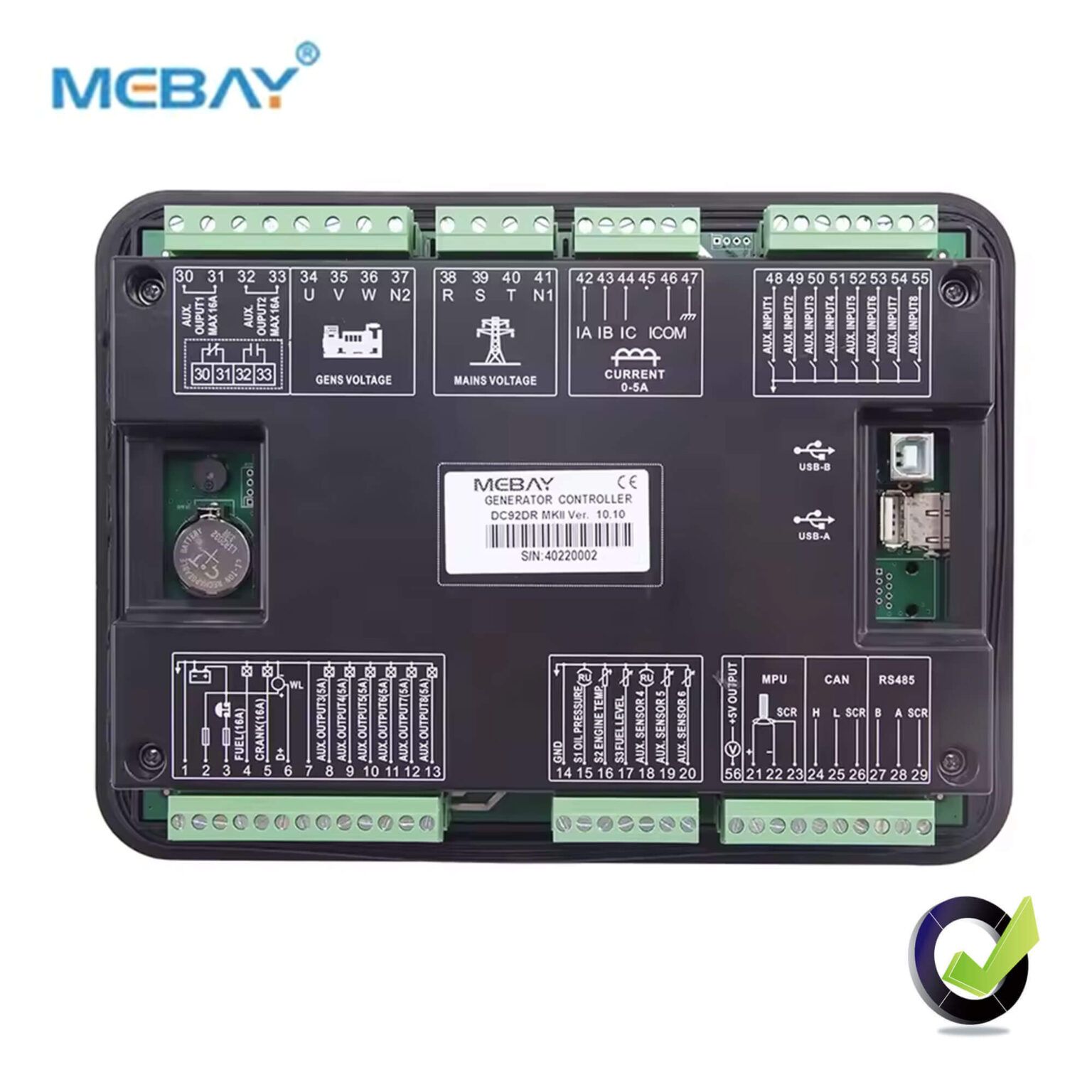 Mebay Generator Controller DC90d Auto Control Module – correctbd.com